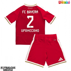 Bayern Munich Dayot Upamecano #2 Dětské Domácí dres komplet 2026-27 Krátký Rukáv (+ trenýrky)